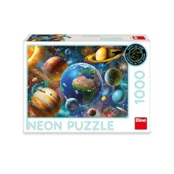 Neon puzzle Planety 1000