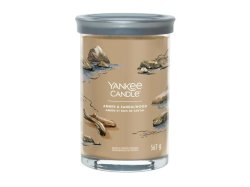 YANKEE CANDLE Amber & Sandalwood svíčka 567g / 5 knotů (Signature tumbler velký )