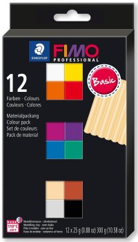 FIMO sada professional 12 barev x 25 g - basic