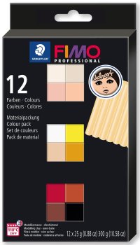 FIMO sada professional 12 barev x 25 g - doll art