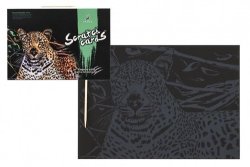 Škrábací obrázek barevný Gepard