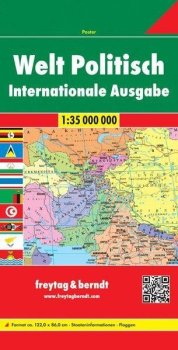 World Political, World Map 1:35 000 000 / automapa