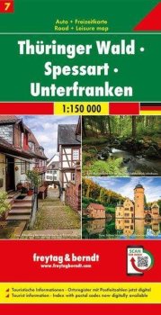 Durynský les-Spessart-Unterfranken 1:150 000 / automapa