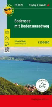 Bodamské jezero s cyklostezkou Bodamské jezero 1:200 000 / mapa s průvodcem