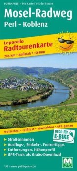 Mosel-Radweg, Perl-Koblenz 1:50 000 / cyklistická mapa