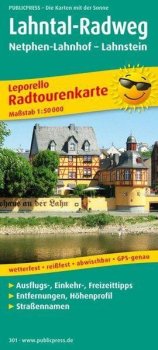 Lahntal-Radweg, Netphen-Lahnhof-Lahnstein 1:50 000 / cyklistická mapa