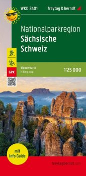 Národní park Saské Švýcarsko, 1:25 000, s informačním průvodcem / turistická a cykloturistická mapa