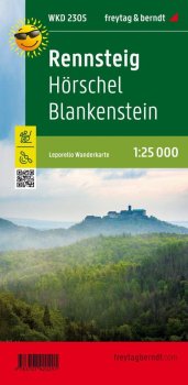 Rennsteig-Hörschel-Blankenstein, Leporello 1:25 000 / turistická a cykloturistická mapa