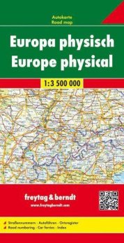 Evropa 1:3 500 000 / cestovní mapa