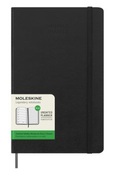 Moleskine Plánovací zápisník nedatovaný tvrdý černý L