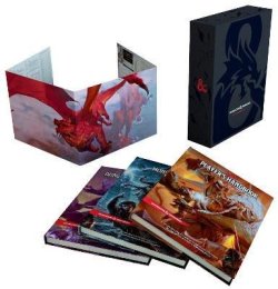 Dungeons & Dragons Core Rulebooks Gift Set (Special Foil Covers Edition with Slipcase, Player´s Handbook, Dungeon Master´s Guide, Monster Manual, DM Screen)