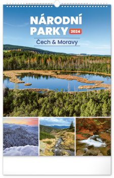 Národní parky Čech a Moravy 2024 - nástěnný kalendář