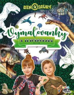 Vymaľovanky s tetovsčkami Dinosaury