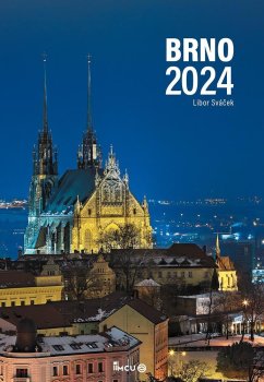 Kalendář 2024 Brno - nástěnný