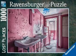 Ravensburger Puzzle Ztracená místa - Růžová koupelna 1000 dílků