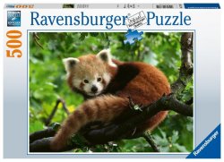 Ravensburger Puzzle - Panda červená 500 dílků
