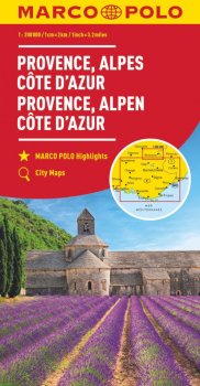 Francie - Azurové pobřeží. Provence mapa