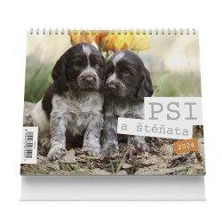 Psi a štěňata 2024 - stolní kalendář