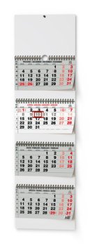 Čtyřměsíční skládaný kalendář 2024 - nástěnný kalendář