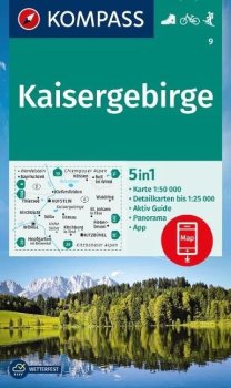 Kaisergebirge 1:50 000 / turistická mapa KOMPASS 9