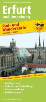 Erfurt a okolí 1:50 000 / cyklistická a turistická mapa