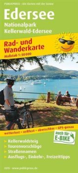 Edersee, Národní park Kellerwald-Edersee 1:50 000 / cyklistická a turistická mapa