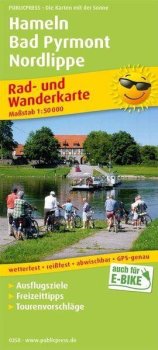 Hameln-Bad Pyrmont-Nordlippe 1:50 000 / cyklistická a turistická mapa