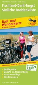 Fischland-Darss-Zingst, jižní pobřeží Boddenu 1:50 000 / cyklistická a turistická mapa