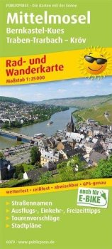 Mittelmosel, Bernkastel-Kues-Traben-Trarbach-Kröv 1:25 000 / cyklistická a turistická mapa