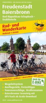 Freudenstadt-Baiersbronn, Bad Rippoldsau-Schapbach-Enzklösterle 1:50 000 / cyklistická a turistická mapa