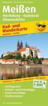 Míšeň, Moritzburg-Radebeul-Elbweindörfer 1:30 000 / cyklistická a turistická mapa