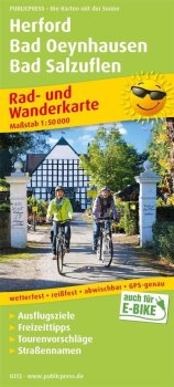 Herford, Bad Oeynhausen, Bad Salzuflen 1:50 000 / cyklistická a turistická mapa