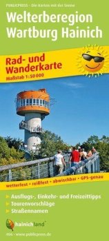 Welterberegion Wartburg Hainich 1:50 000 / cyklistická a turistická mapa