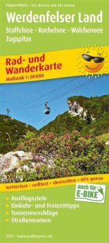 Werdenfelser Land, Staffelsee-Kochelsee-Walchensee-Zugspitze 1:50 000 / cyklistická a turistická mapa