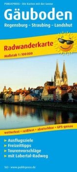 Gäuboden, Regensburg-Straubing-Landshut 1:100 000 / cyklistická mapa