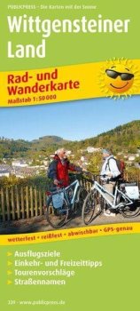 Wittgensteiner Land 1:50 000 / cyklistická a turistická mapa