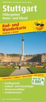 Stuttgart, Fildergebiet-Remsstal a Filstal 1:50 000 / cyklistická a turistická mapa