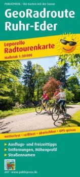 GeoRadroute Ruhr-Eder 1:50 000 / cyklistická mapa