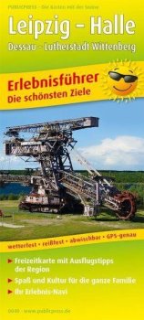 Lipsko-Halle-Dessau – Lutherstadt Wittenberg 1:170 000 / mapa s průvodcem