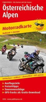 Rakouské Alpy 1:250 000 / motocyklová mapa