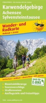 Pohoří Karwendel, Achensee, nádrž Sylvenstein 1:35 000 / turistická a cykloturistická mapa