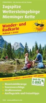 Zugspitze-Wettersteingebirge-Mieminger Kette 1:35 000 / turistická a cykloturistická mapa