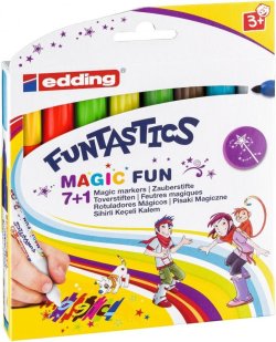 Edding Dětské fixy Funtastics Magic Fun 13, sada 8 barev pro menší děti