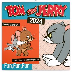 Tom a Jerry 2024 - nástěnný kalendář