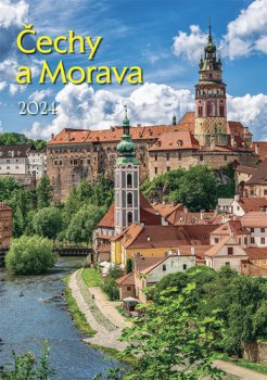 Čechy a Morava 2024 - nástěnný kalendář