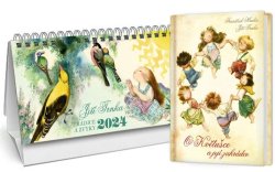 Kalendář 2024 Trnkův stolní + O Květušce a její zahrádce