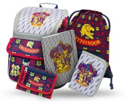 BAAGL Set 5 ks Zippy - Harry Potter Nebelvír (aktovka, penál, sáček, desky, peněženka)