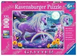 Ravensburger Puzzle - Zářící jednorožec 100 dílků