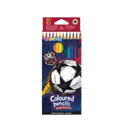 Colorino Pastelky trojhranné - Fotbal (12 barev)