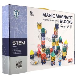 Kuličková dráha magnetická s figurkami plast 102ks v krabici